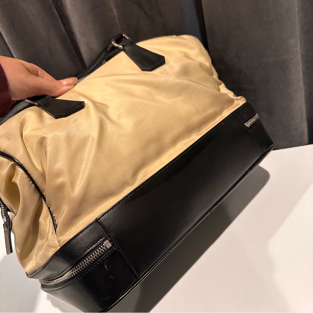 Prada Nylon Leather Satchel Bag - Picture 8 of 16